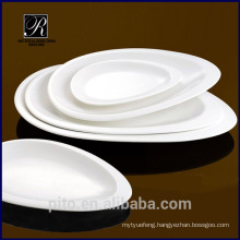 P&T factory direct porcelain serving plate, oval plate for hotels